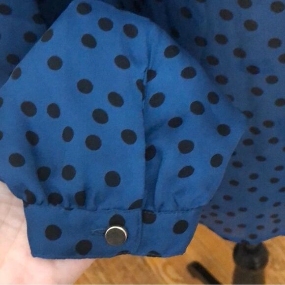 🛍️Ann Taylor Sheer Polka Dot Flowy Blouse - Picture 6 of 6